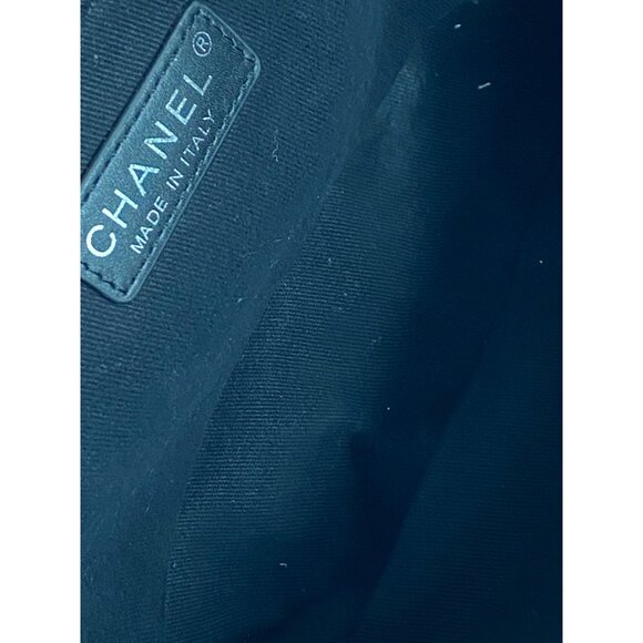 Chanel Authentic CC Logo Crochet Flap Chain Strap Shoulder Bag Women's F181 - Picture 6 of 8